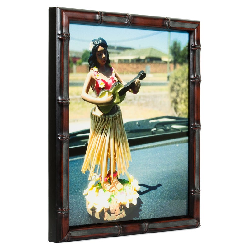 Craig Frames 8575 11 by 17-Inch Picture Frame, Bamboo Composite Finish, 0.625-Inch Wide, Brushed Mahogany and Brown - Image 2